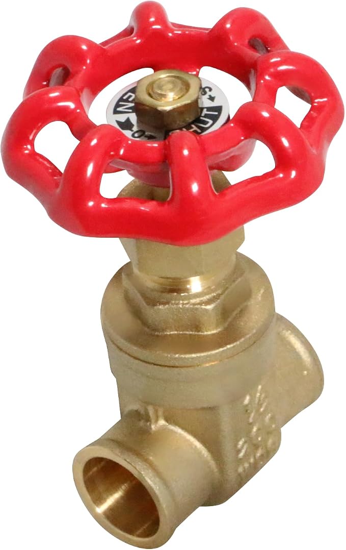 1 Pack XFITTING 1/2" Sweat Gate Valve 200 PSI WOG, Full Port by Unknown