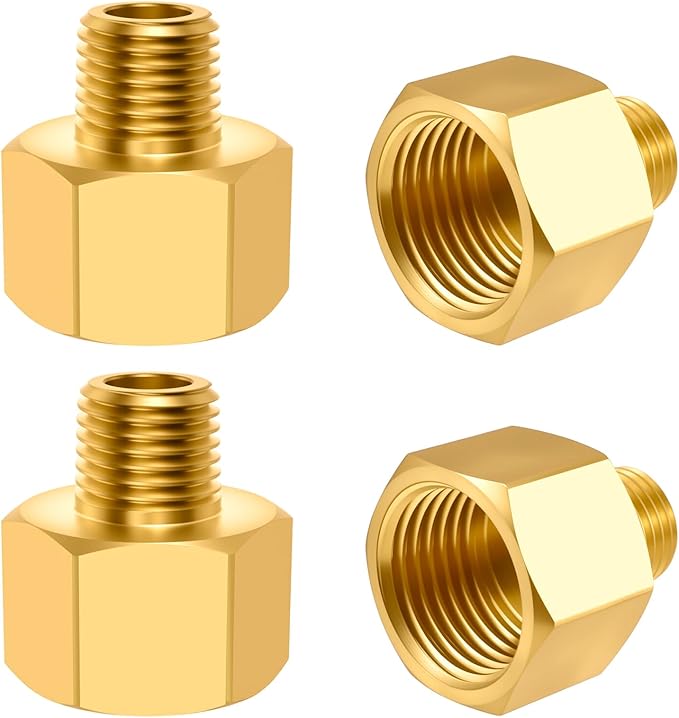 SDTC Tech Brass Pipe Fitting 1/4 NPT Thread Male to 1/2 NPT Thread Female | by SDTCTech