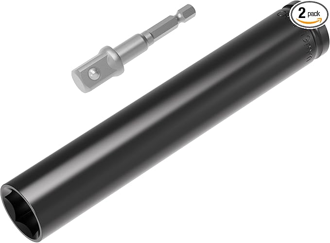 1/2" Drive Socket Set, 19mm Deep Impact Socket, Heat-Treated CR-V Steel by FOCMKEAS