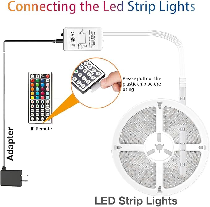 dalattin 32.8ft Led Strip Lights, RGB Led Lights - Image 3