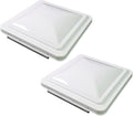 2 Packs 14 Inch RV Roof Vent Cover Universal Replacement Vent Lid White by Leisure+Coachworks