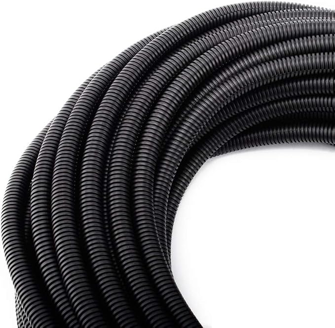 ZhiYo 50FT 3/8" Wire Loom Split Tubing Auto Wire Conduit | Flexible Cover by ZhiYo