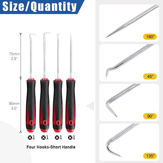 Glarks 423Pcs 32 Sizes Metric O-Ring Assortment Kit Including 419Pcs Nitrile - Image 3