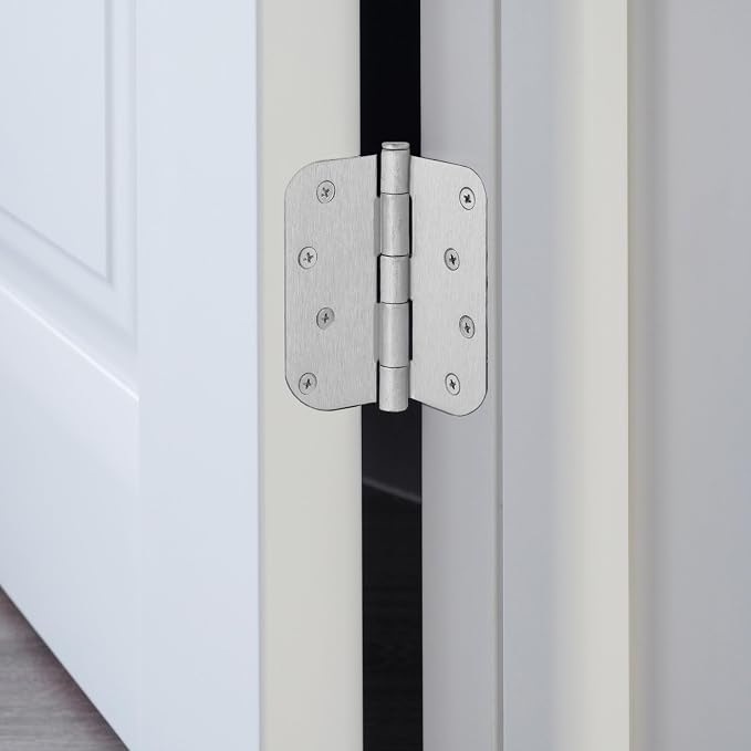 Design House Interior Door Hinge, Satin Nickel | 5/8" Radius, Traditional - Image 9