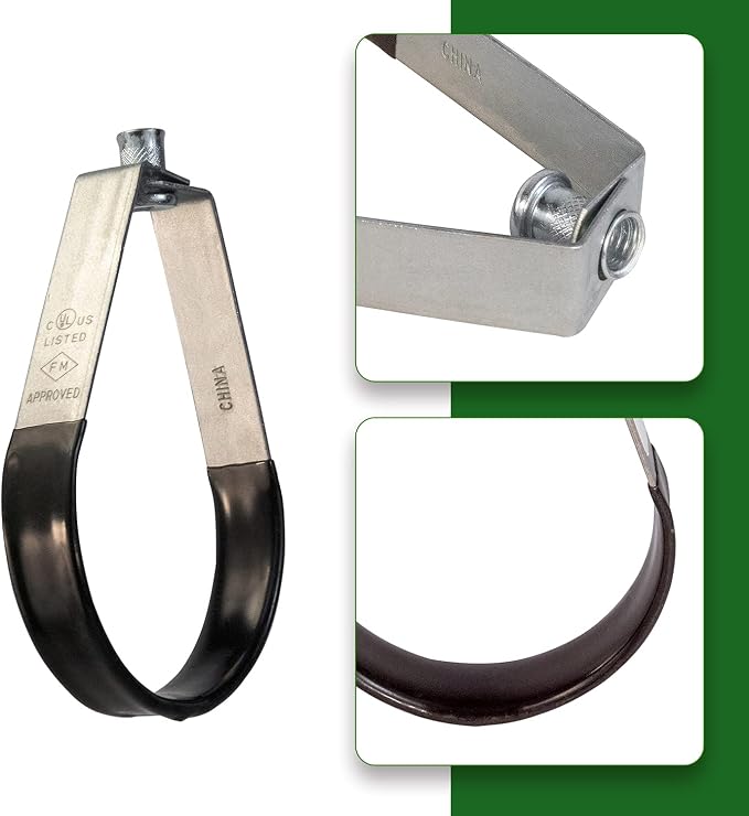 Highcraft ITS-Q06 Swivel Loop Pipe Hanger, Plastic Coated Steel, 6 in. - Image 2