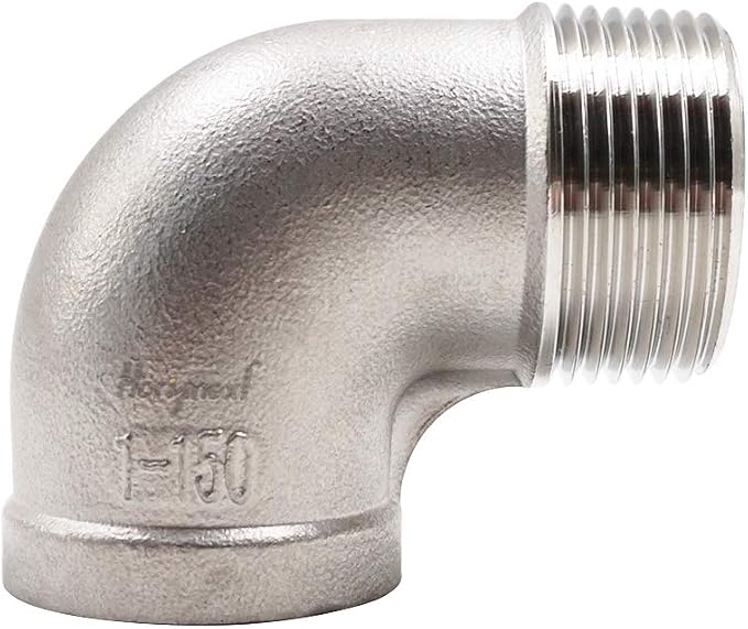 1'' NPT Stainless Steel Elbow, 90 Degree Water Hose Elbow by Horiznext