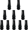 10Pcs NPT 3/4" IP68 Waterproof Cable Gland Flex Spiral Strain Relief Black by LeMotech