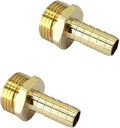 2 Pcs 1/2" PEX Male x 3/4" GHT Male Connector, Brass Pex to GHT Fitting Hose by Smsucfuda