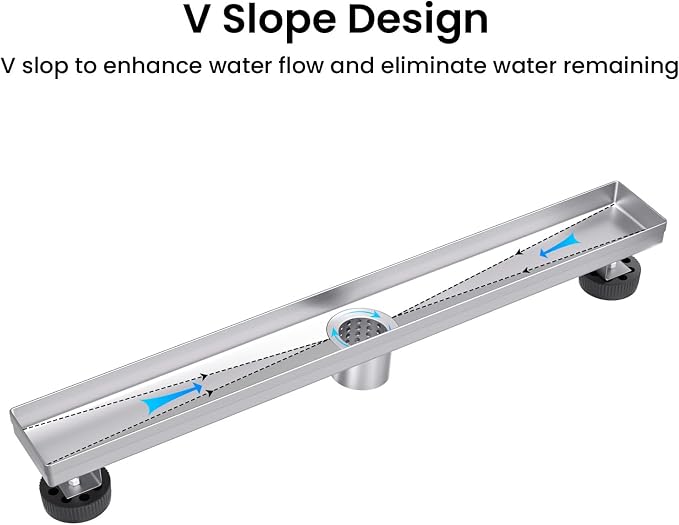 EXF Linear Shower Drain 18 Inch Brushed Nickel - Image 2