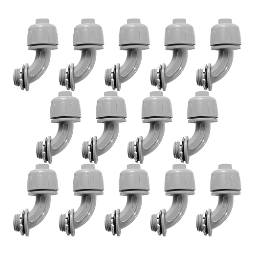 Conduit Connectors, 1/2 Inch, Non-Metallic, by HDHAODA