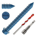 1/4" x 2" Concrete Screws, for Masonry, Brick or Stucco by Unknown