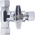 TTFLEX 3/8" x 3/8" x 3/8" Compression Tee Valve, Shut Off Valve, 1/4 Turn | T by TTFLEX