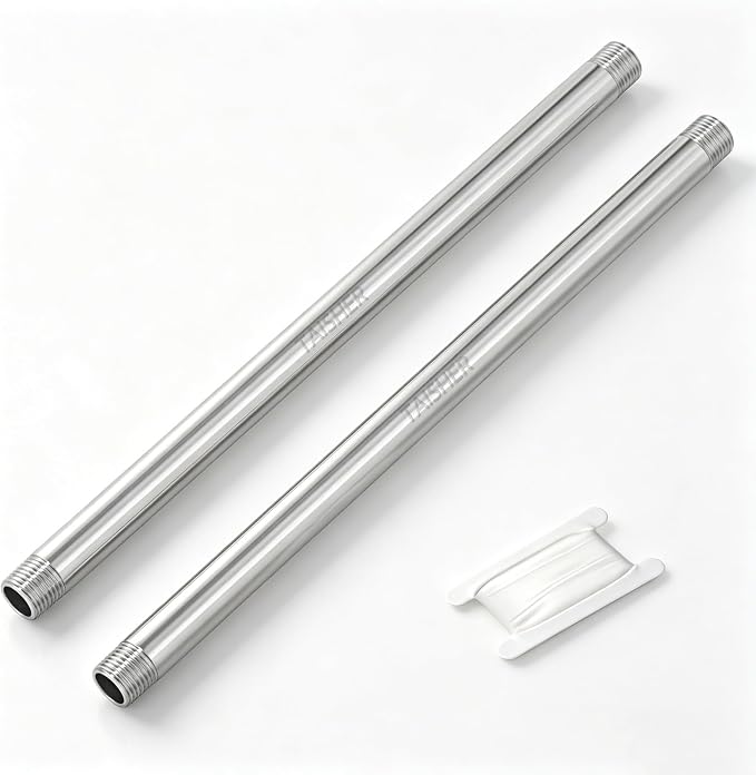 2pcs Thickened Nipple Cast Pipe 1/2" NPT Male by TAISHER