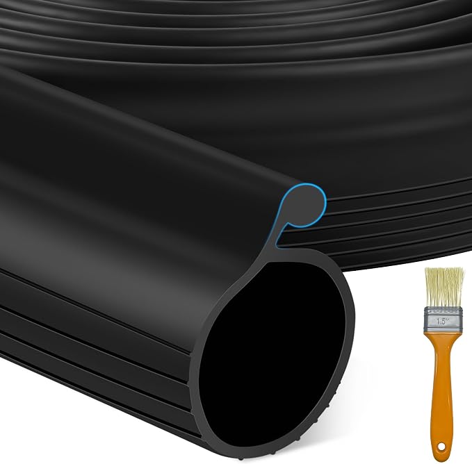 18 FT Garage Door Bottom Seal Rubber 0.35" Big P Bulb Bottom Garage Weather by MYFAMIREA