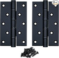 Matte Black 5 inch Stainless Steel Door Hinges, Heavy Duty Interior/Exterior by -Since1997s