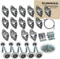 Surpass Garage Door Hardware Kit Roller/Hinge/Top Bracket/Wire Rope by SURPASS
