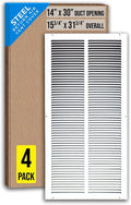 Fits 14x30 Duct Opening | Steel Return Air Grille by Handua | Vent Cover Grill by Handua