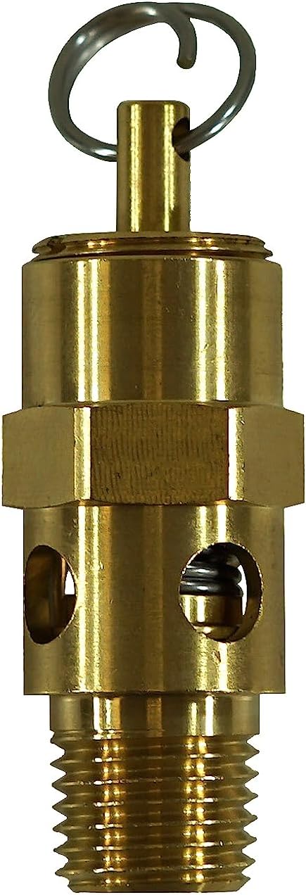 Kingston 1/4” NPT Brass Soft Seat Industrial Pressure Relief Valve, Made In The by Unknown