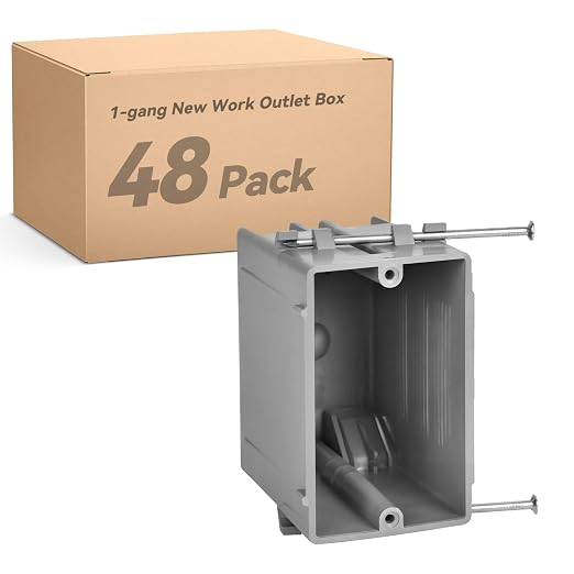 Togalonn 1-Gang New Work Outlet Box, PVC Electrical Box by Togalonn