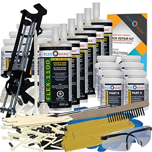 Concrete Foundation Drill Crack Repair Kit by Flexomeric+Crack+Repair+Products