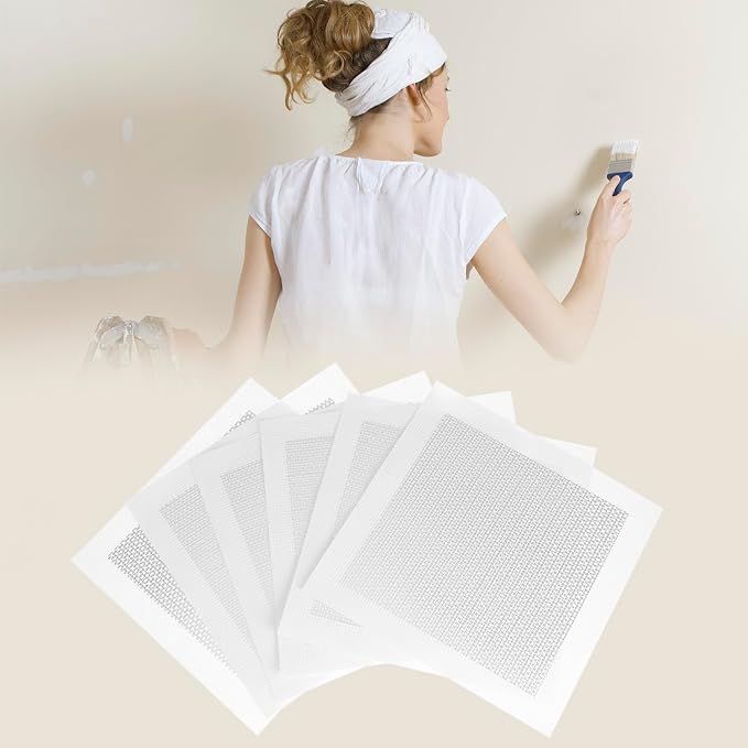 QWORK 6pcs Drywall Repair Patch Kit, Fiberglass Mesh Patches - Image 8