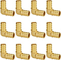 1/2 Inch 90 Degree Elbow, Brass PEX Fittings by SUNGATOR
