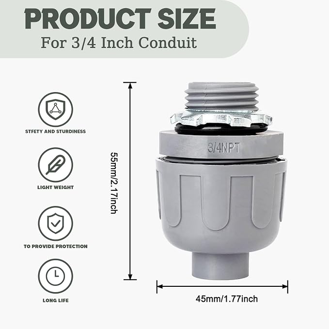 3/4 Inch Liquid Tight Connector - Image 2
