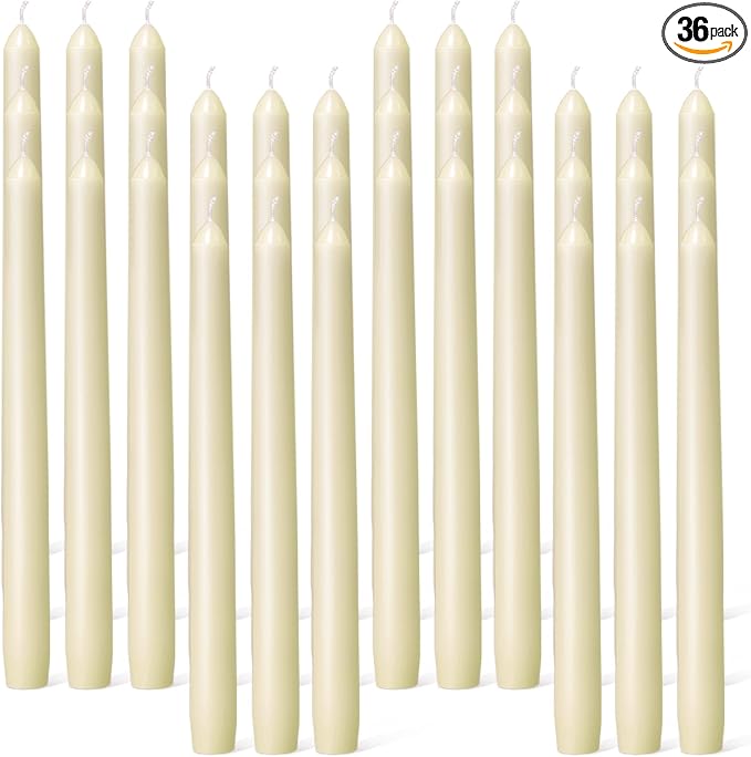 Everymoment Ivory Taper Candles by Unknown