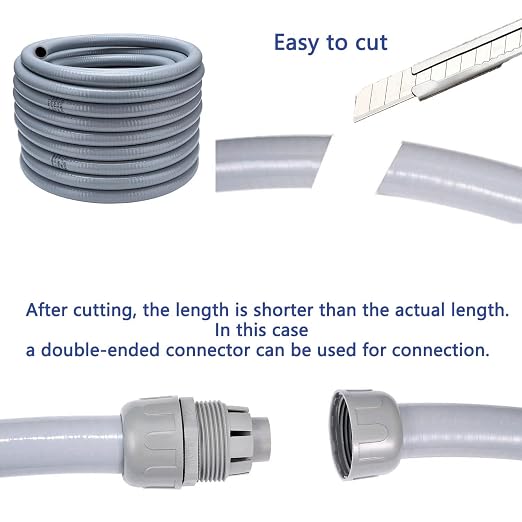 15FT 3/4" NPT PVC Liquid Tight Conduit Kit UL 2 Straight 2 Angle Connector | UV - Image 5