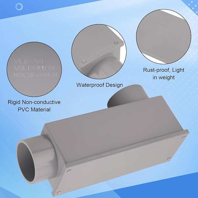3 Inch Rigid PVC Conduit Body Type LB 3IN PVC Conduit Bodies LB Type - Image 4