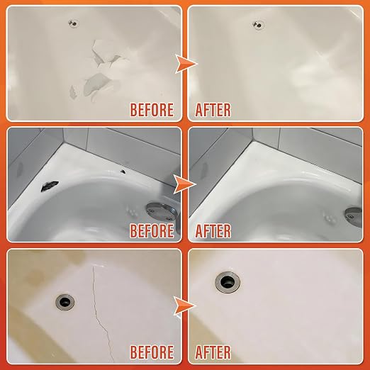 Fiberglass Tub Repair Kit, for Shower Crack & Bathtub Chip | For Porcelain - Image 4