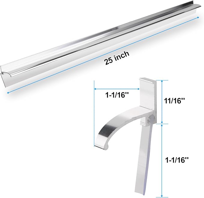 25" Shower Door Bottom Deflector - Image 3