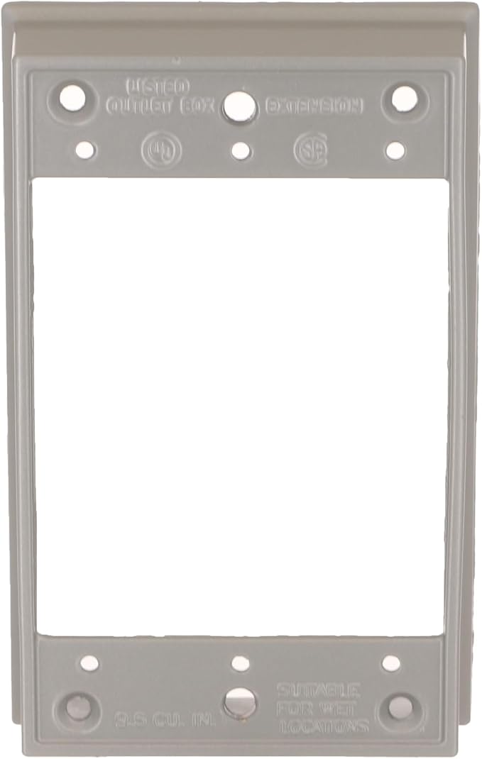 Hubbell-Raco 5406-0 Weatherproof Extension Box, 1 Gang, 18.3 Cu-in X 4-1/2 in L - Image 2