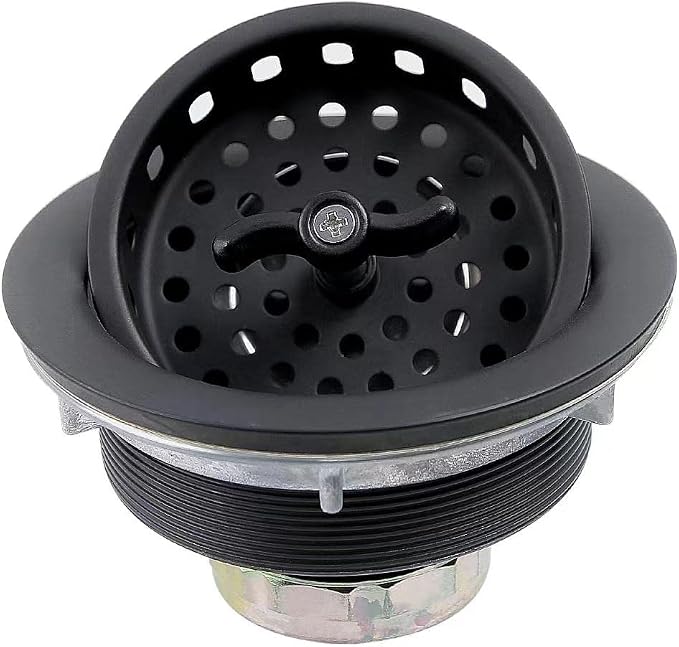 Black Kitchen Sink Drain Assembly by Watflow