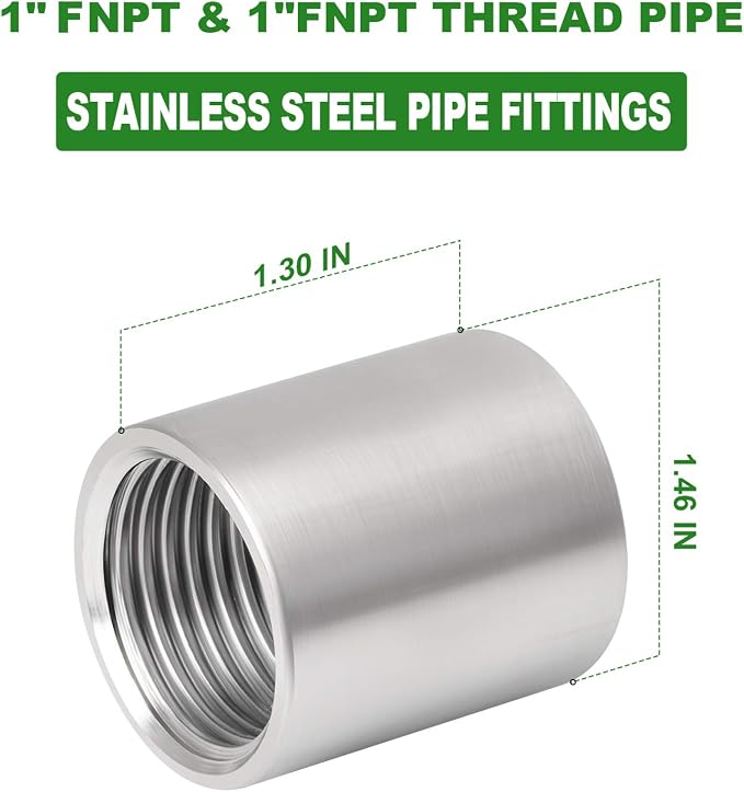 2PCS 304 Stainless Steel Cast Pipe Fitting - Image 4