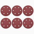 HARFINGTON 16 Pcs 9 Inch Sanding Discs 320 Grit Red Aluminum Oxide 6 Hole | by HARFINGTON
