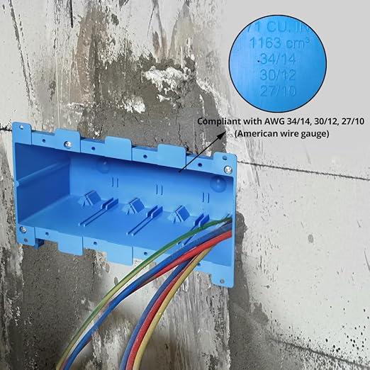 4 Gang Old Work Electrical Box, 71 Cu.in.Switch/Outlet Box, 1 Pack | Features - Image 5