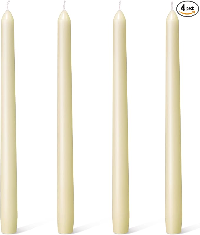 Everymoment Ivory Taper Candles by Unknown