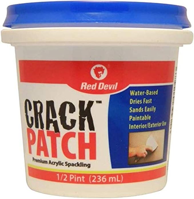 Red Devil 0802 Crack Patch Premium Acrylic Spackling, 1/2 Pint by RedDevil
