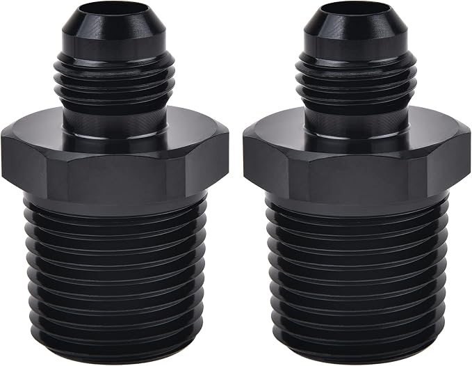 EVIL ENERGY 6AN Male Flare to 1/2" NPT Pipe Fitting Adapter Aluminum Straight by EVILENERGY