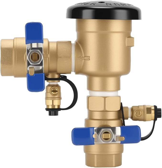 MEASUREMAN 1" Pressure Vacuum Breaker Assembly, Heavy-Duty Bronze Backflow by MEASUREMAN