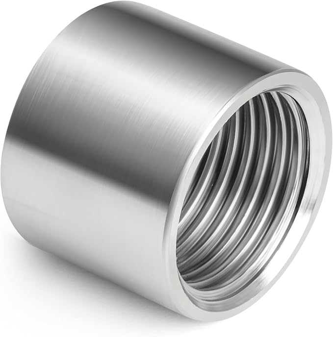 2PCS 304 Stainless Steel Cast Pipe Fitting, 1-1/4" x 1-1/4" NPT Female Threaded - Image 3