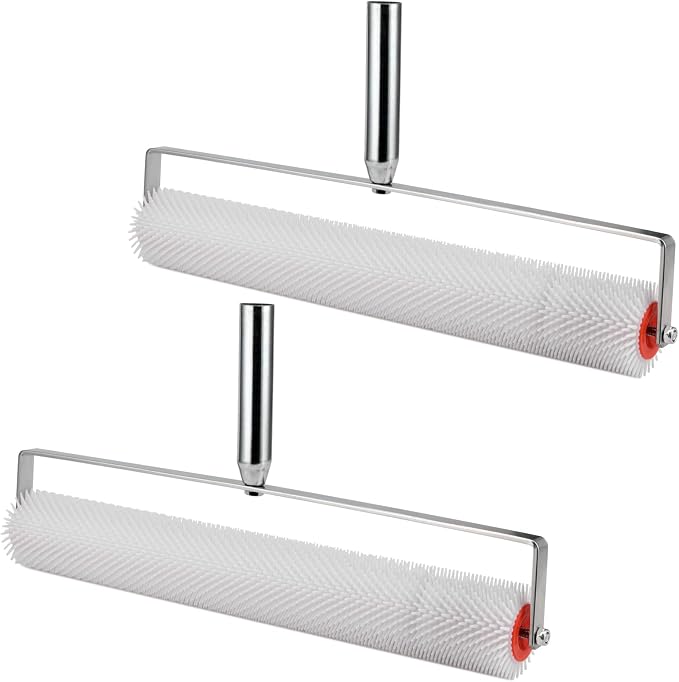 2 Pack 19 Inches Spiked Screeding Compound Roller | Latex Floor Self-Leveling by SEHOI