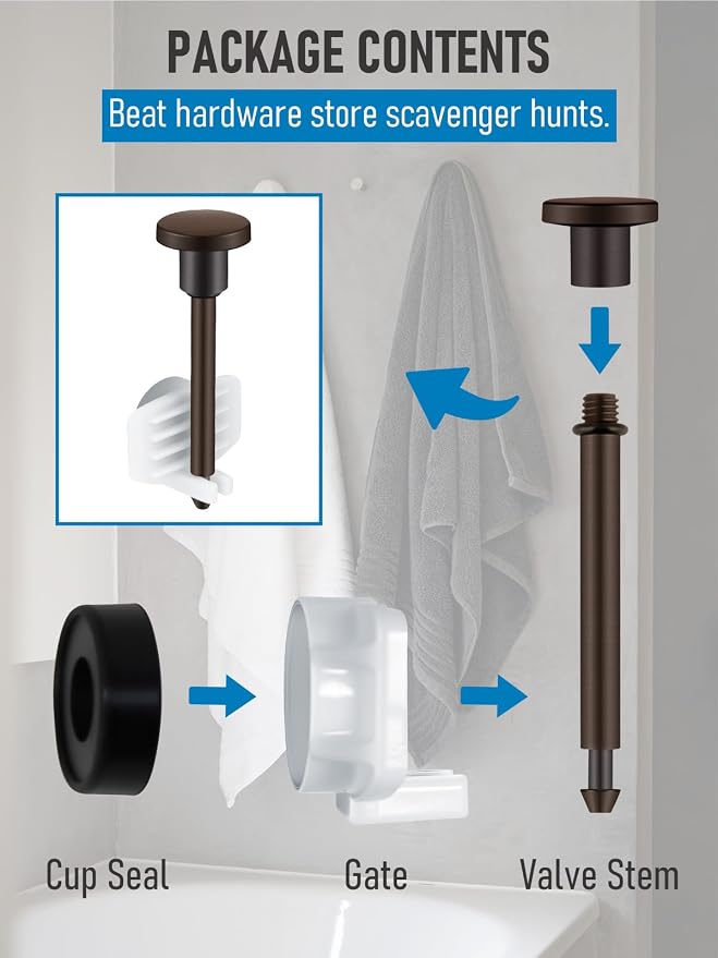 2-Pack Tub Spout Diverter Repair Kit - Image 4
