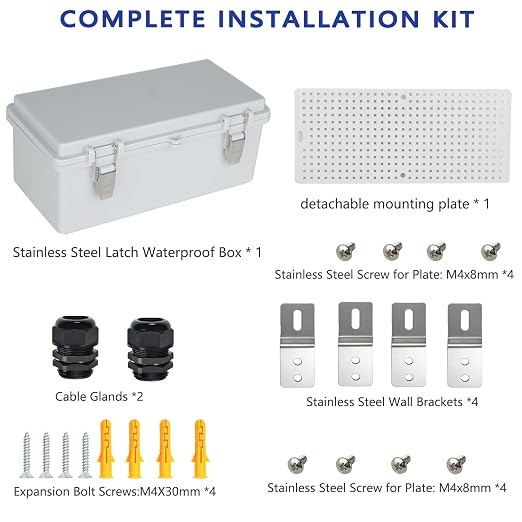 Electrical Junction Box, IP67 Waterproof Outdoor Box ABS Plastic Enclosure - Image 7