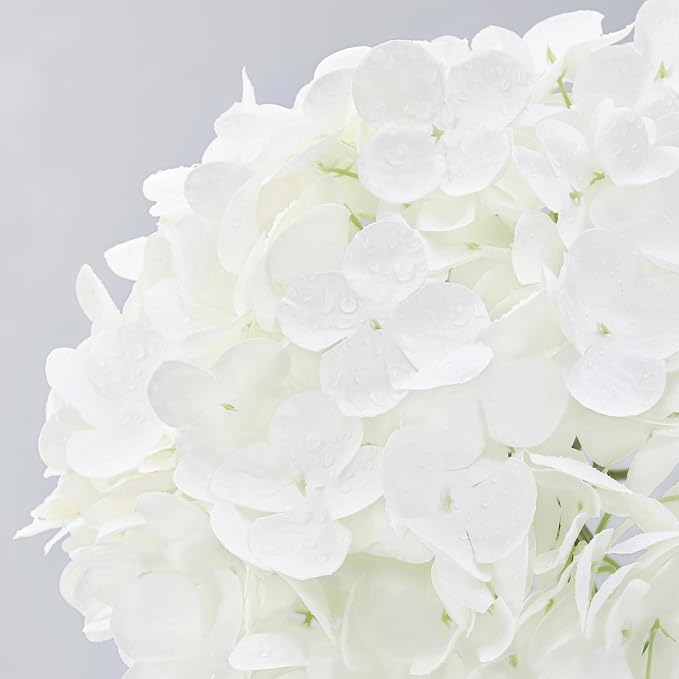 3Pcs 21in Hydrangea Artificial Flowers, Latex Real Touch Hydrangeas Lifelike - Image 3