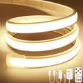 Lamomo COB LED Strip Lights, 16.4Ft Natural White Dimmable Self-Adhesive Led by Lamomo
