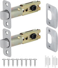 2 Pack Nickel Door Latch Replacements, 8mm Big Spindle Hole, 45°Turning Angle by POFEIKTS