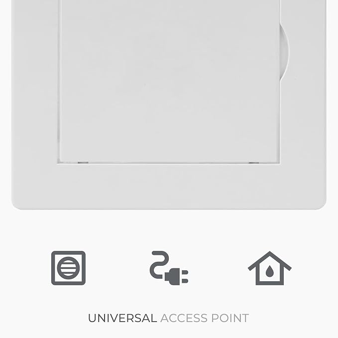 4x6 Inch White Access Panel for Drywall – ABS Plastic Square Wall, Ceiling - Image 6