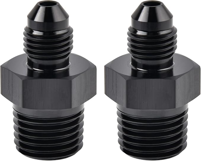 EVIL ENERGY 3AN Male Flare to 1/4" NPT Pipe Fitting Adapter Aluminum Straight by EVILENERGY
